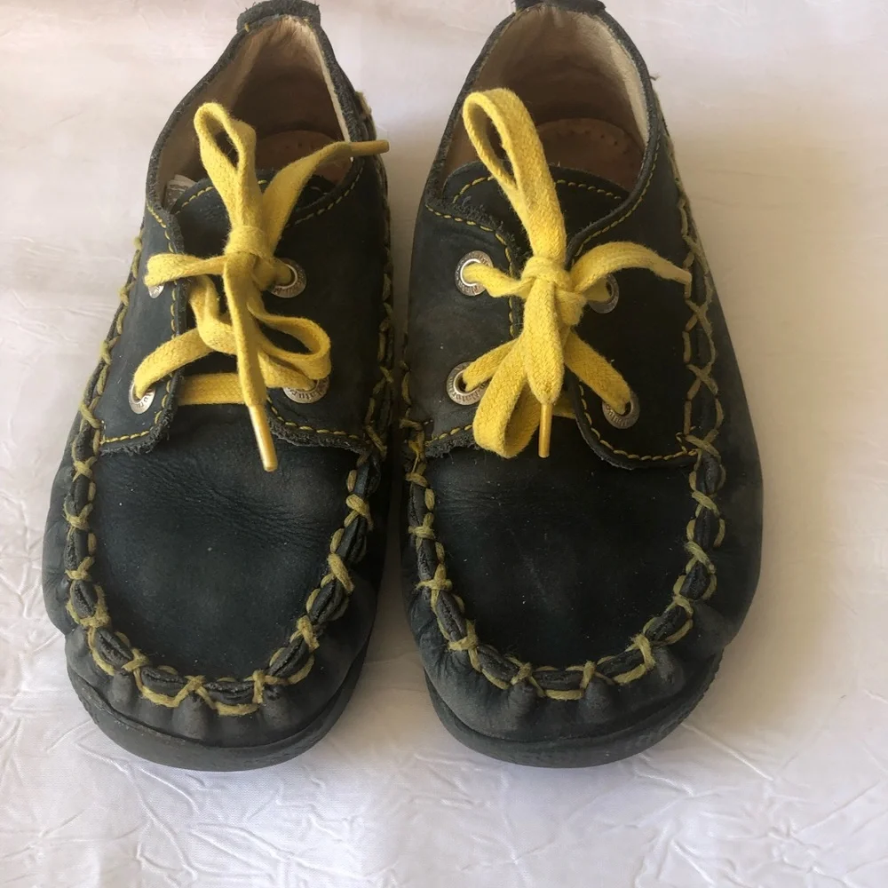 Naturino Kids Moccasins with Yellow Accents